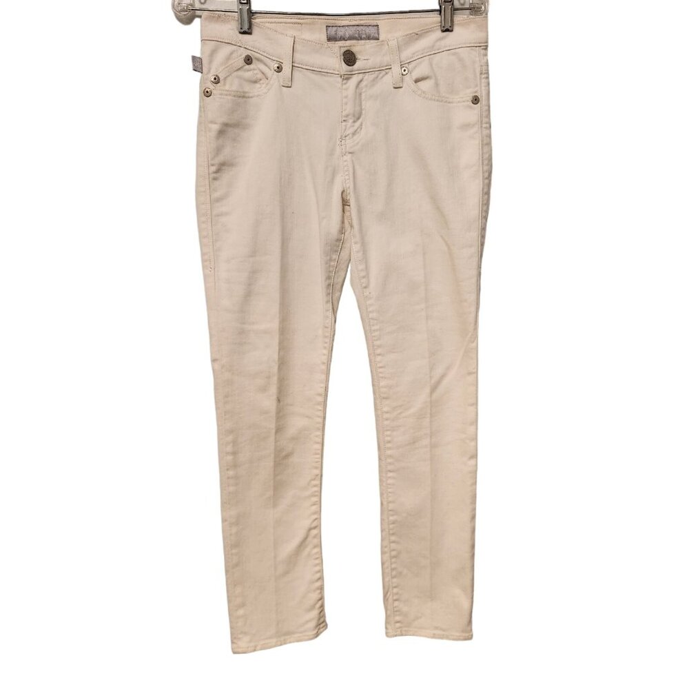 Rock & Republic Hamburg Denim Jeans White Straight Leg Womens Size 4‎ EUC